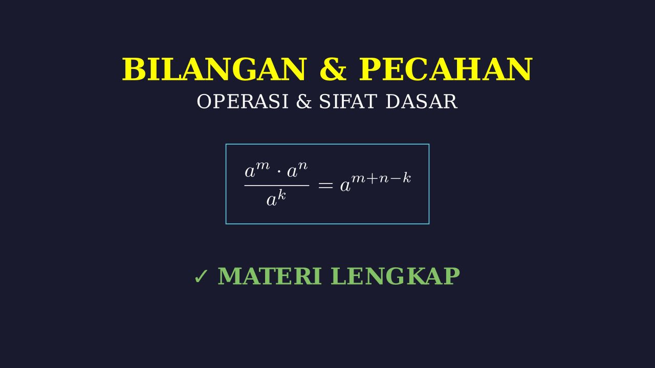Bilangan Berpangkat dan Pecahan: Panduan Lengkap