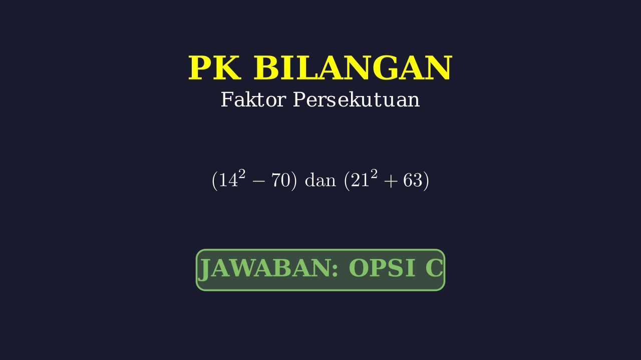 Menentukan Faktor Persekutuan
