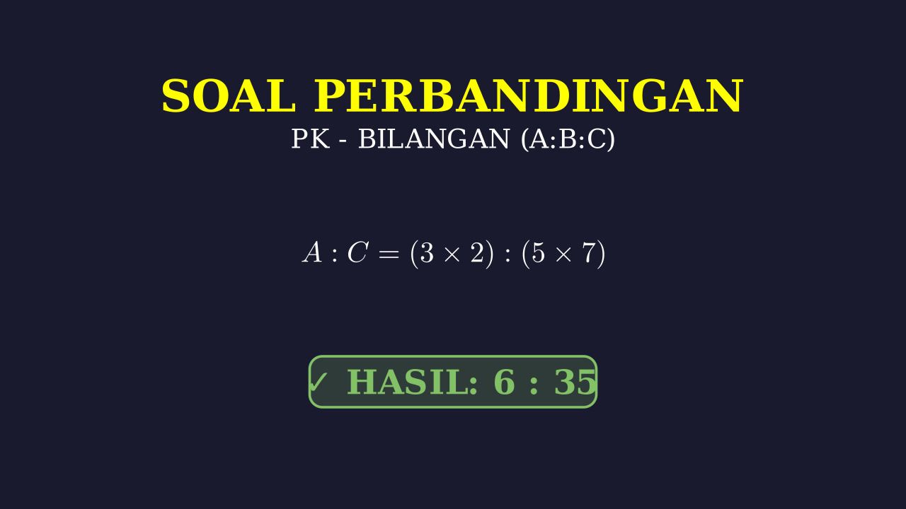 Menghitung Perbandingan Bertingkat