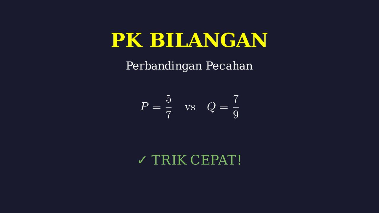 Operasi Pecahan Dan Perbandingan Nilai