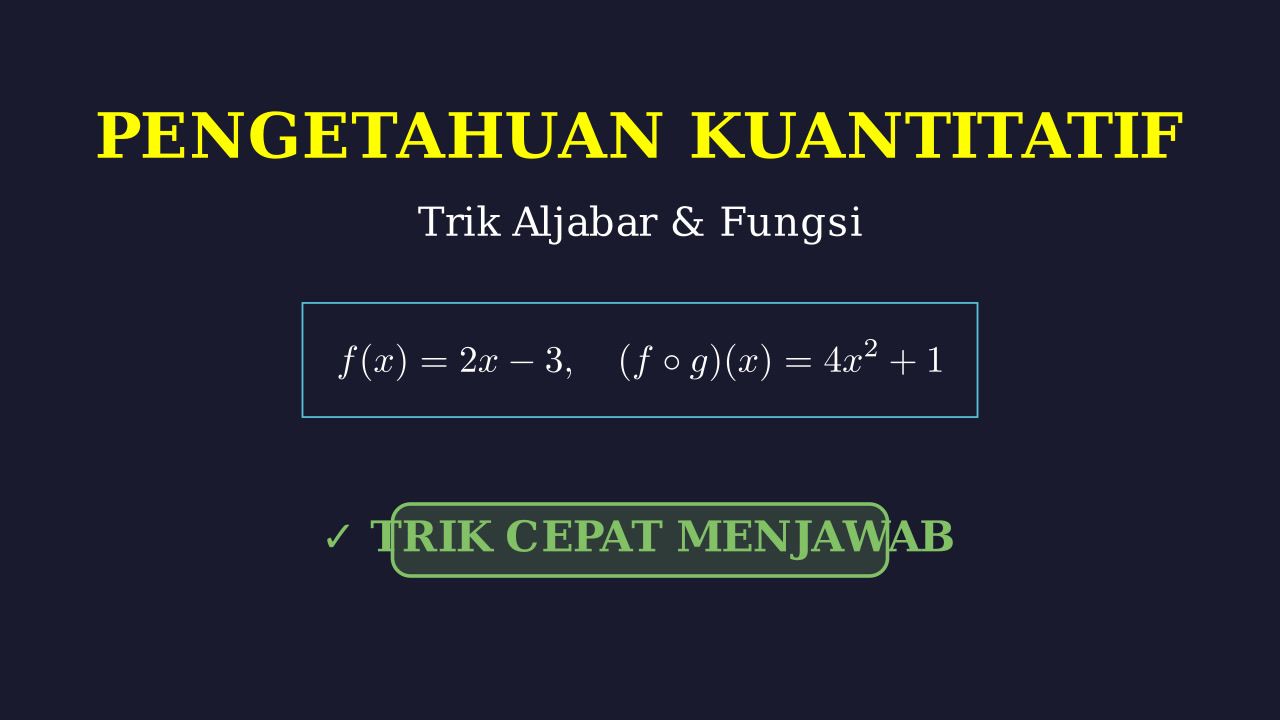 Panduan Menjawab Soal Langkah Demi Langkah