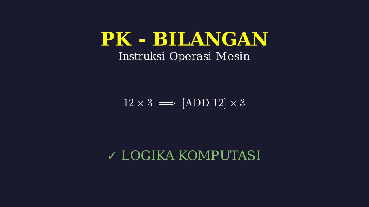 Instruksi Aritmatika Mesin Konseptual