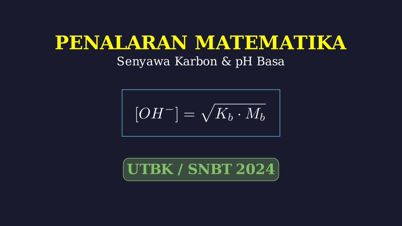 Tata Nama Senyawa Karbon & Molaritas Basa
