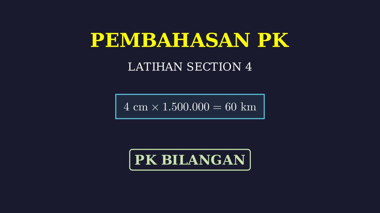 Skala Peta: Menghitung Jarak Sebenarnya