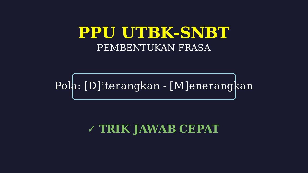 PPU: Pengetahuan dan Pemahaman Umum