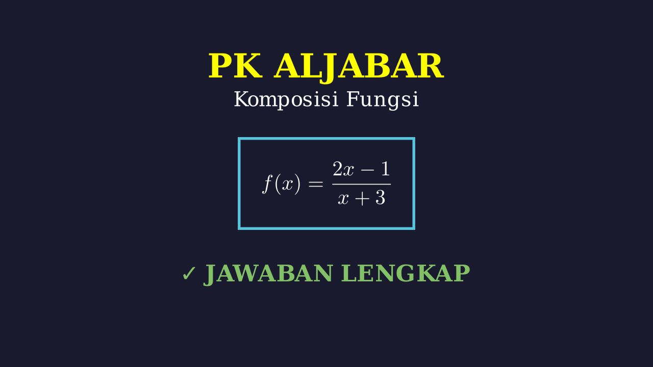 Konsep Dasar Aljabar