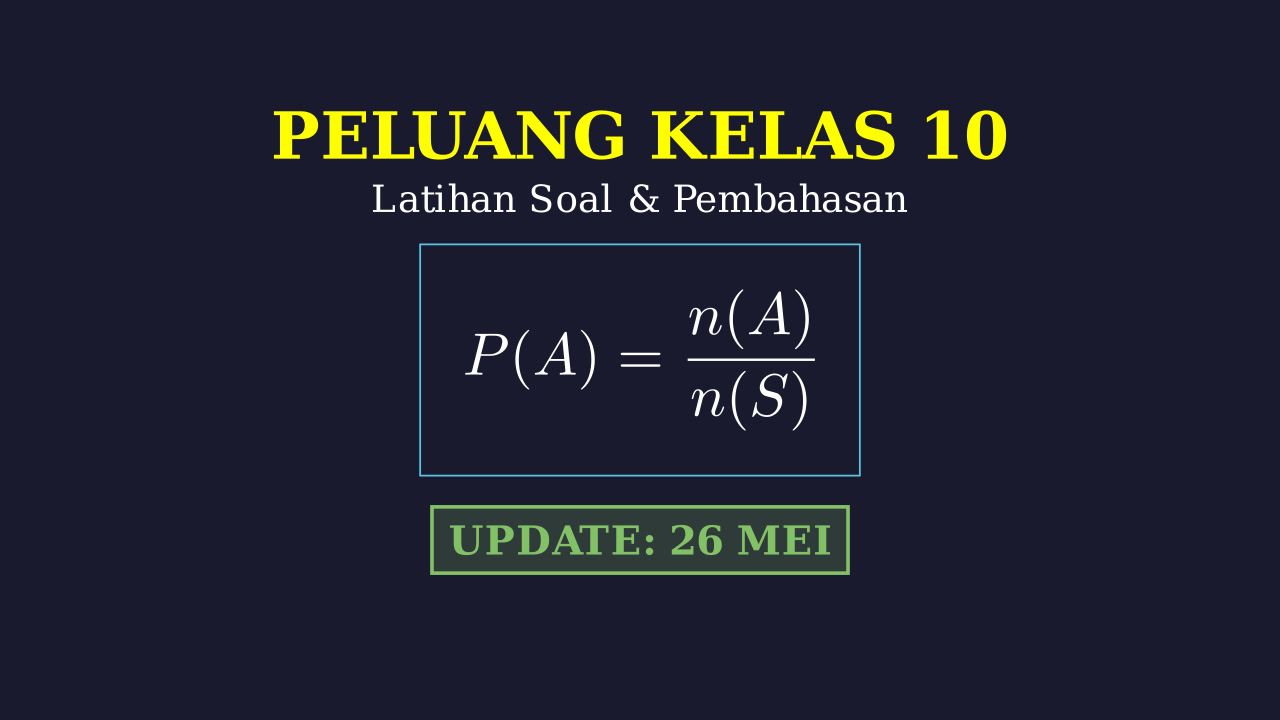 Latihan Soal Peluang Kelas 10
