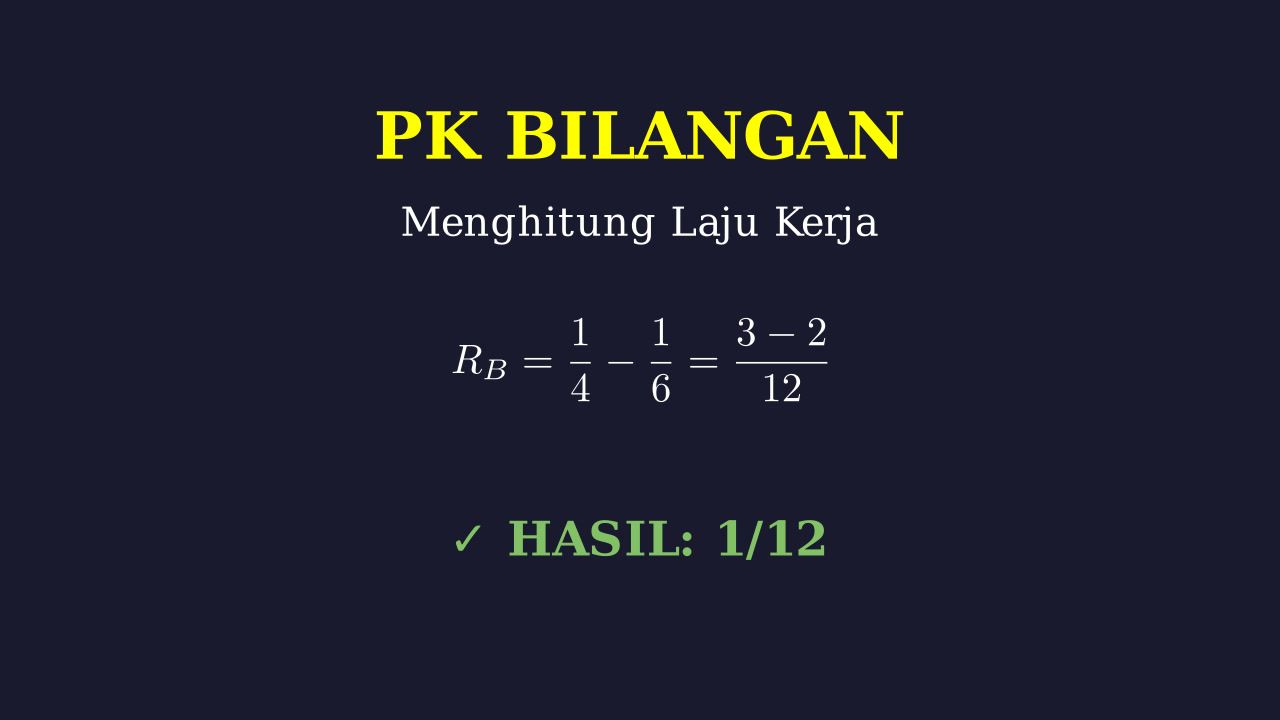 Menghitung Laju Kerja Individu