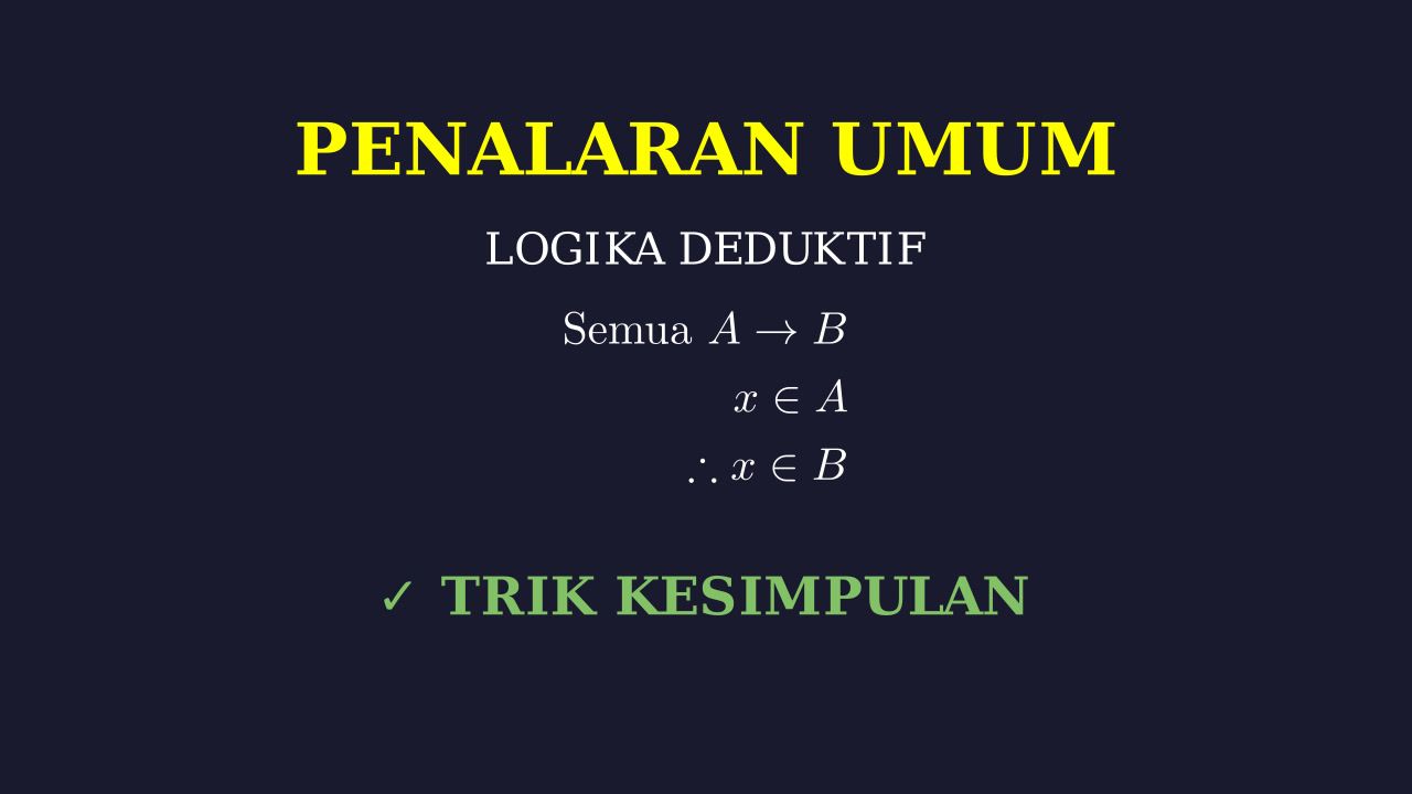 Penalaran Logis dan Kuantitatif