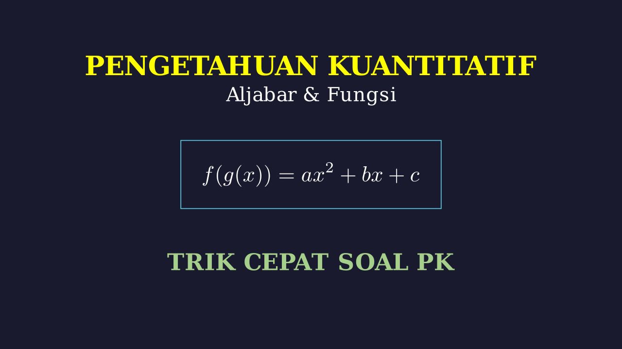 Penyelesaian Soal Persiapan Matematika