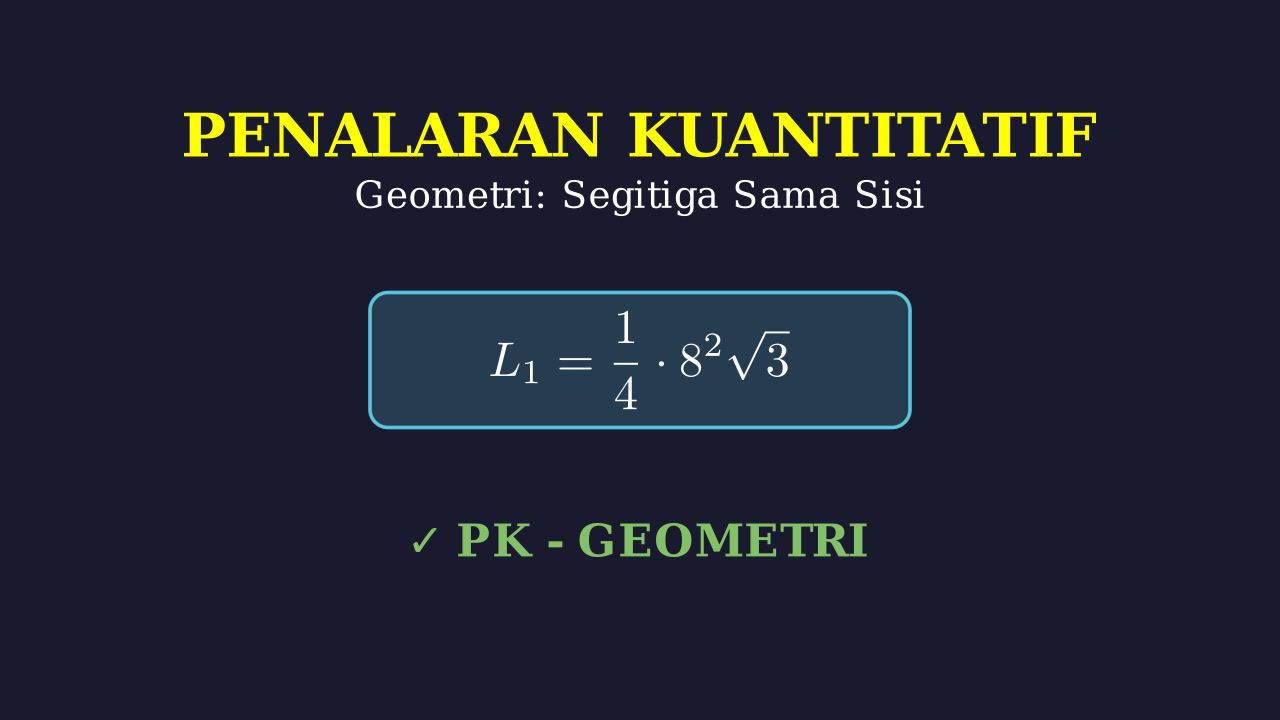 Geometri: Luas Segitiga Sama Sisi