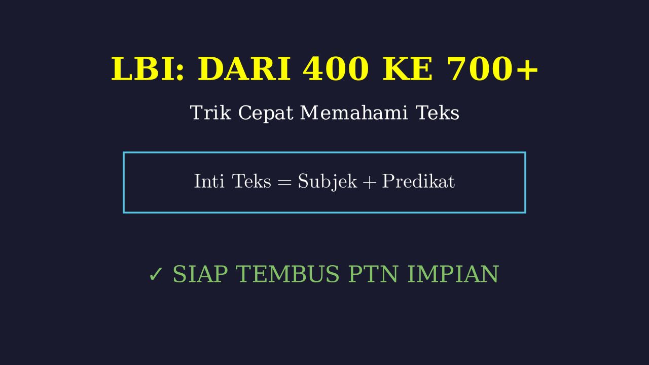Transformasi Skor 400: Strategi Lolos PTN Impian