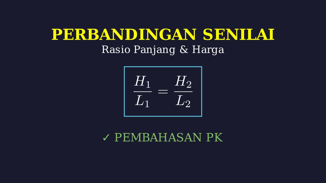 Perbandingan Senilai: Menghitung Harga