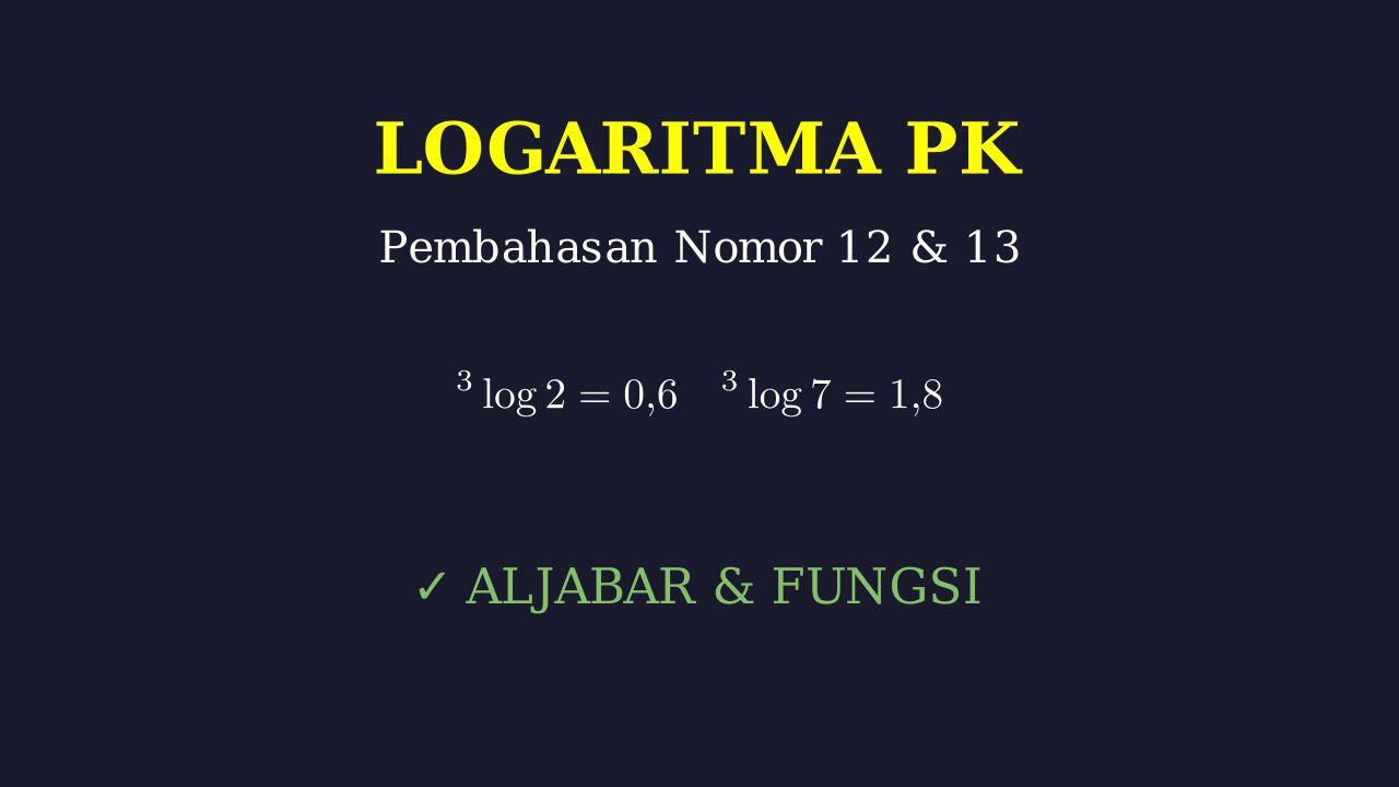 Menghitung Nilai Logaritma