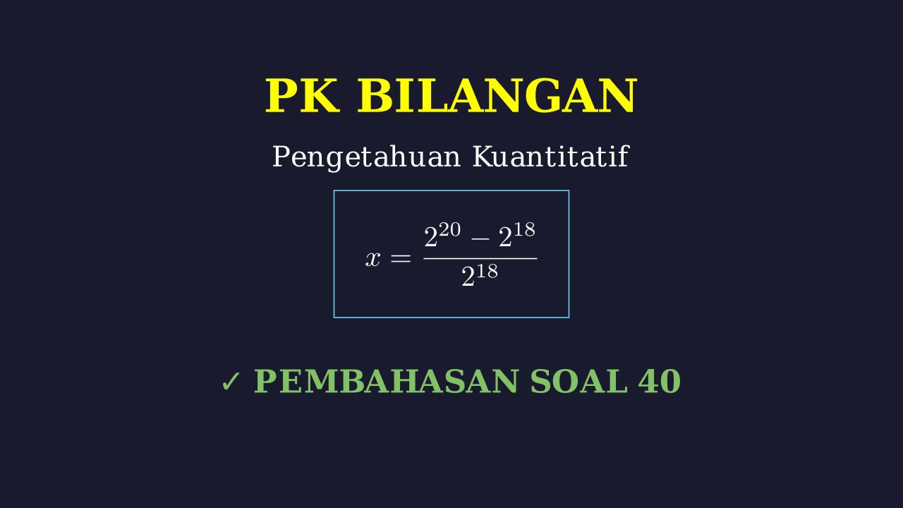 Pembahasan Soal 40