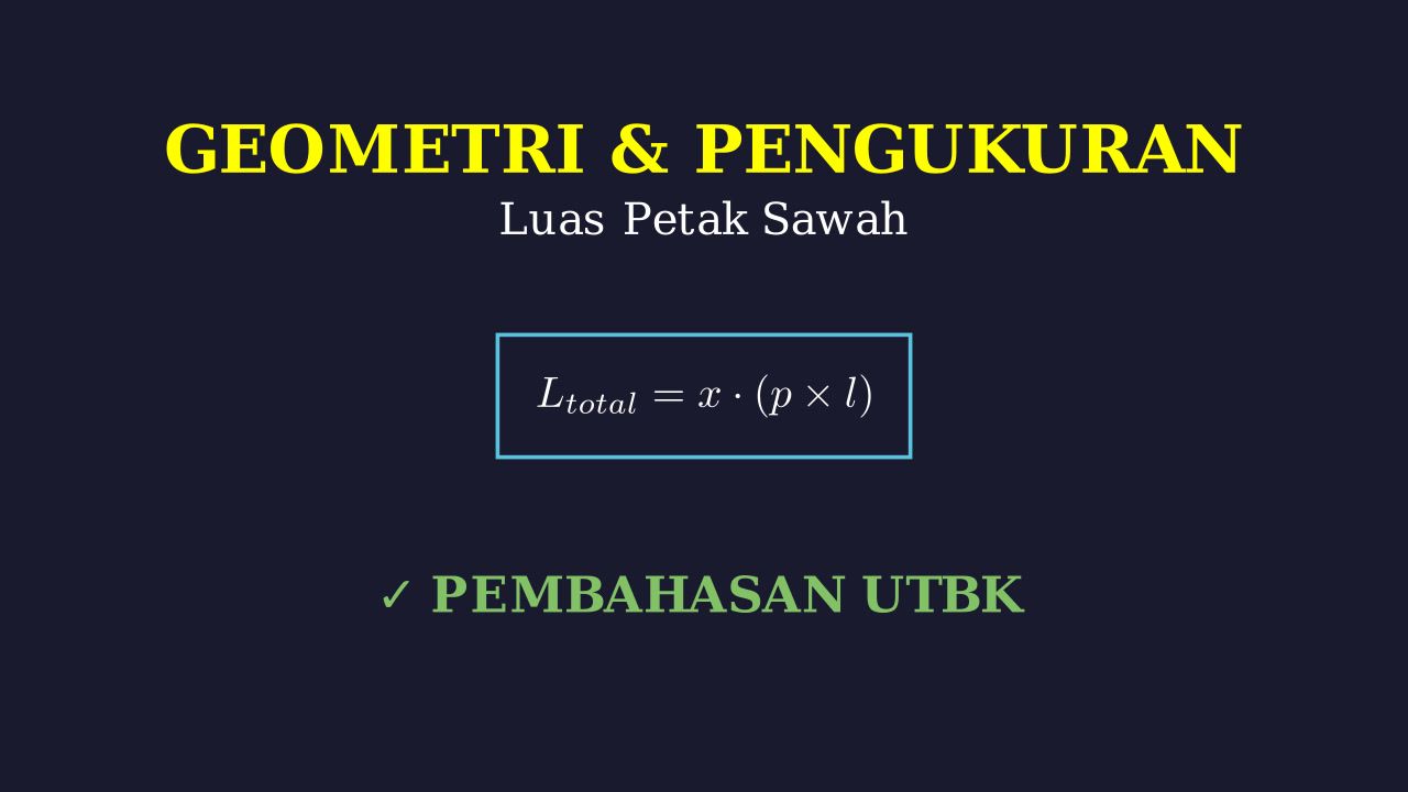 Soal Cerita: Luas Petak Sawah