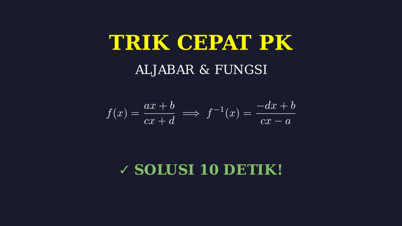 Trik Cepat Kuasai Semua Materi PK