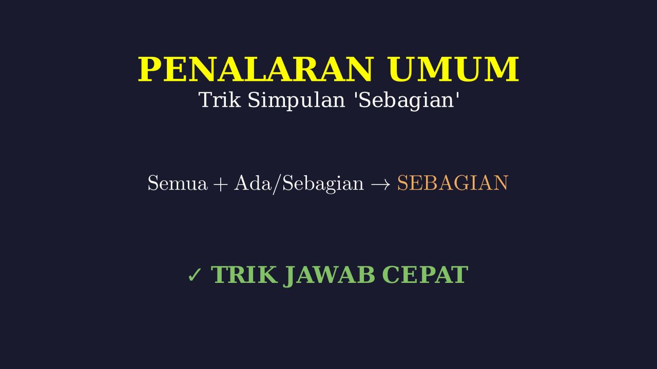 Menarik Kesimpulan Sebagian