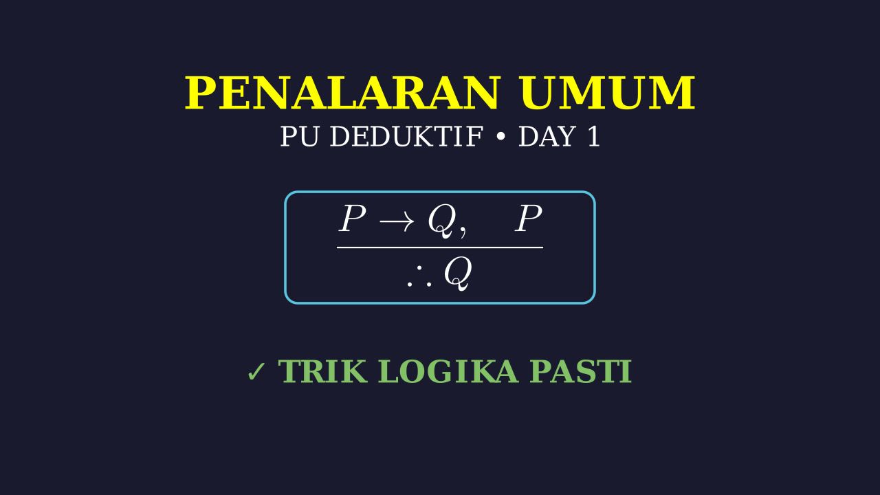 Penalaran Umum: PU Day 1