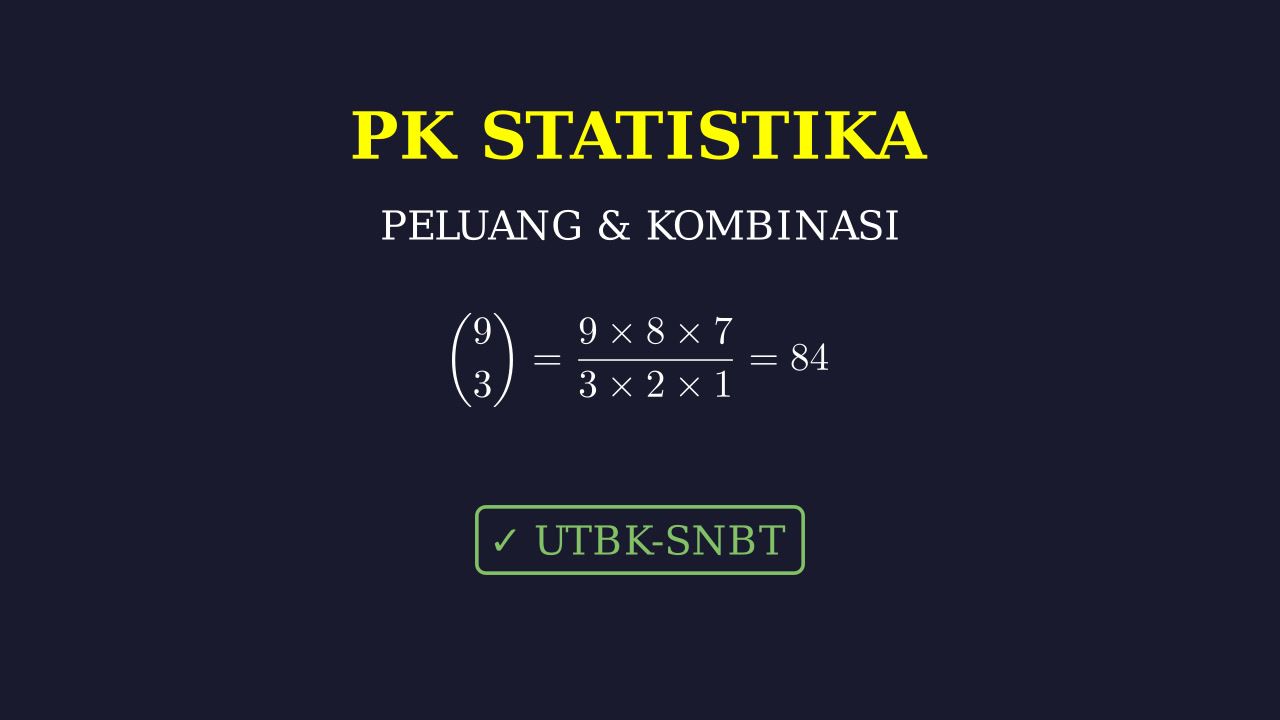 Peluang: Kombinasi Tiga Bilangan Asli
