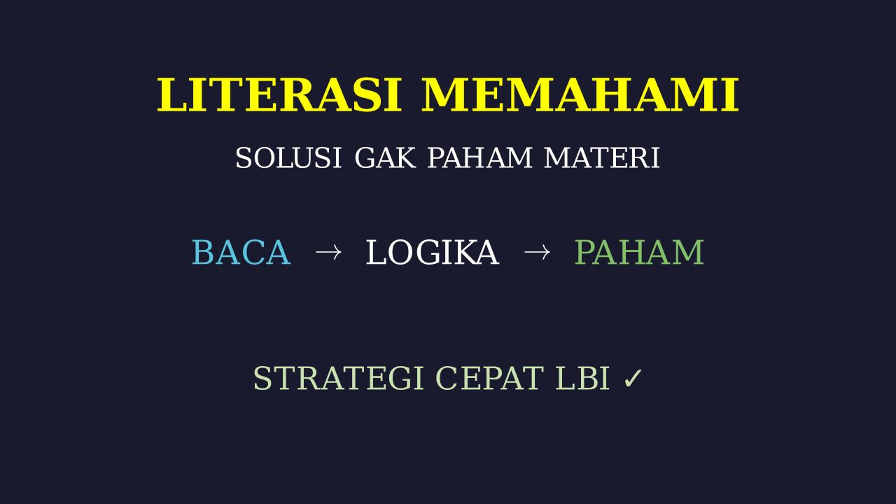 Solusi Malas Belajar dan Ketinggalan Materi