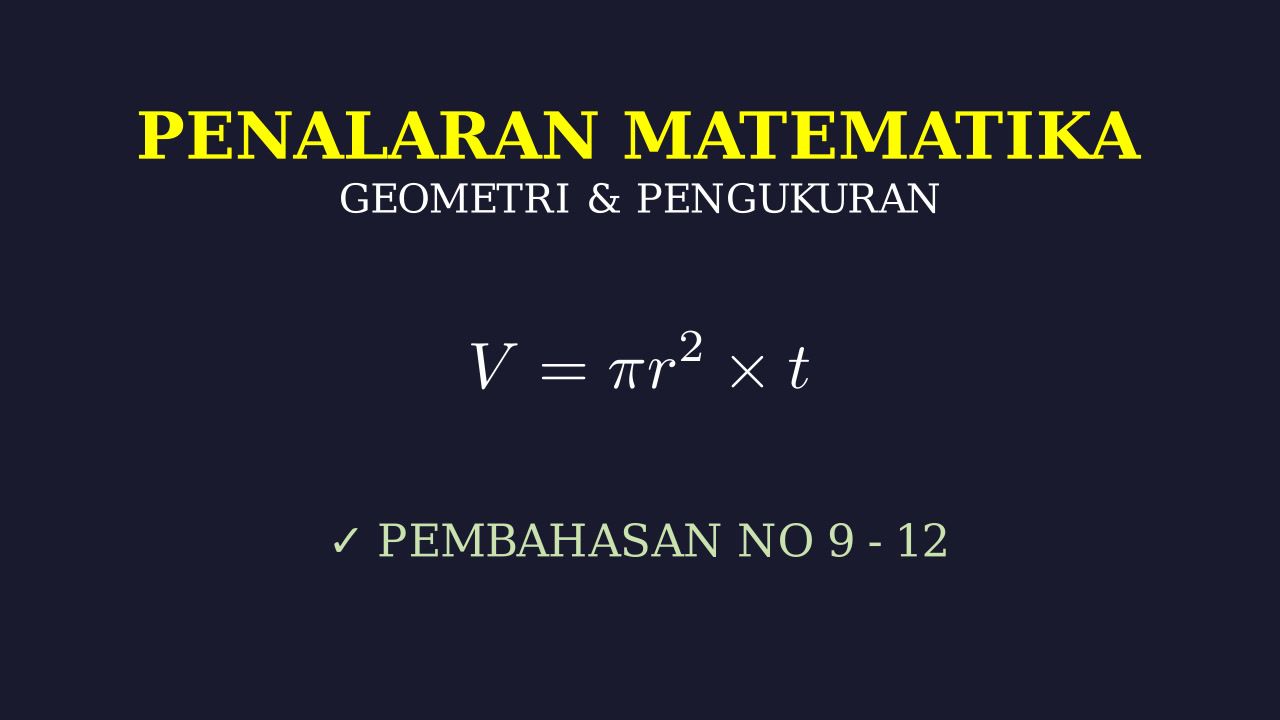 Pembahasan Lengkap Soal 9-12