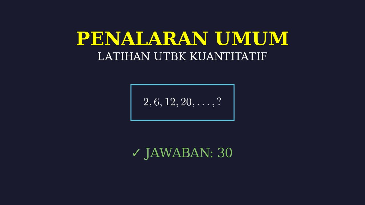 Latihan Soal UTBK