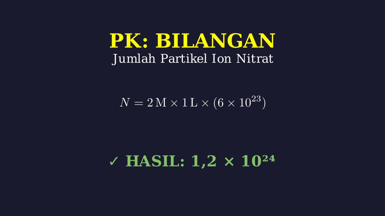 Menghitung Jumlah Partikel Ion Nitrat