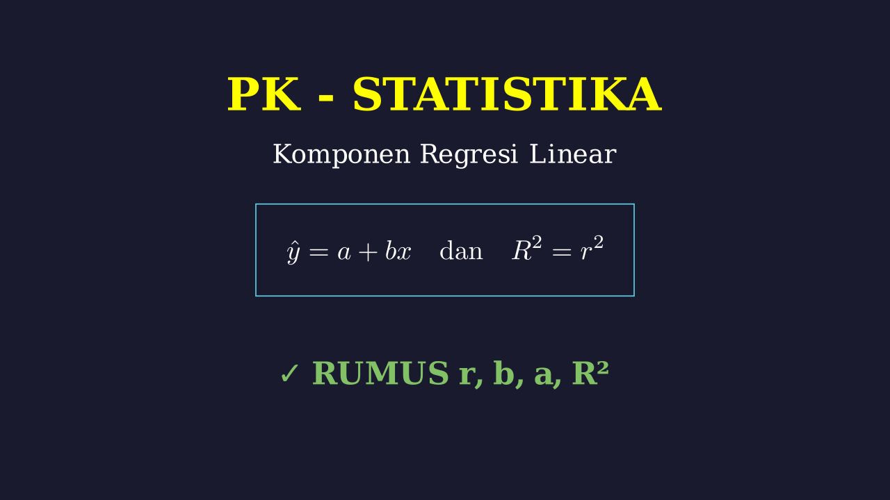 Rumus Regresi Linear: r, b, a, & Koefisien Determinasi