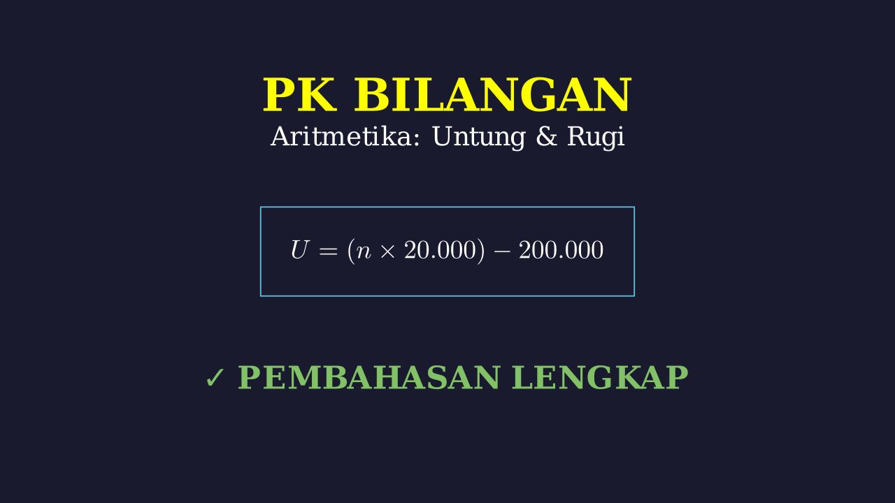 Menghitung Keuntungan Penjualan