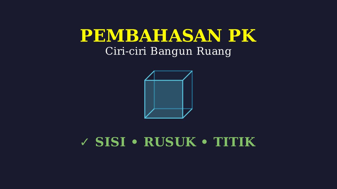 Mengenal Ciri Bangun Ruang