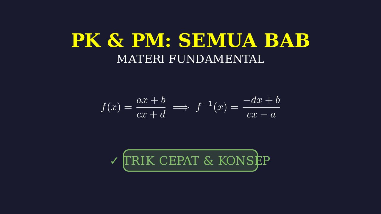 PK PM: Bab Populer & Konsep Fundamental