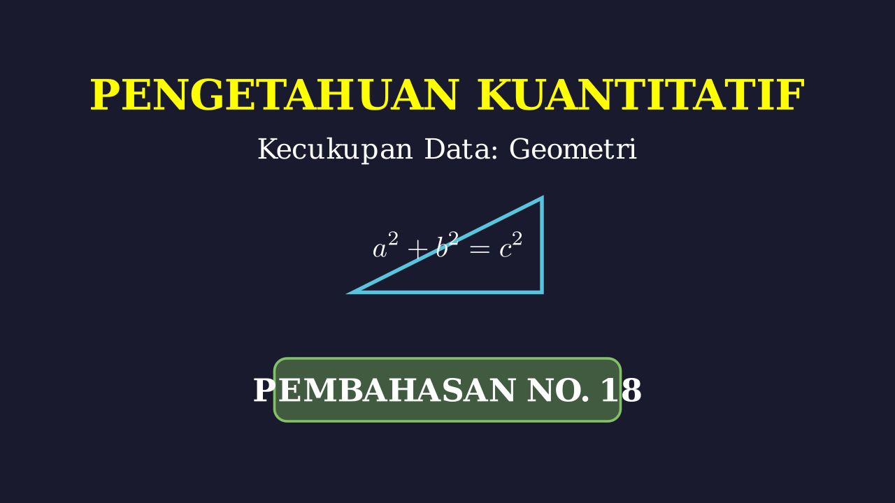 Pengetahuan Kuantitatif: Kecukupan Data