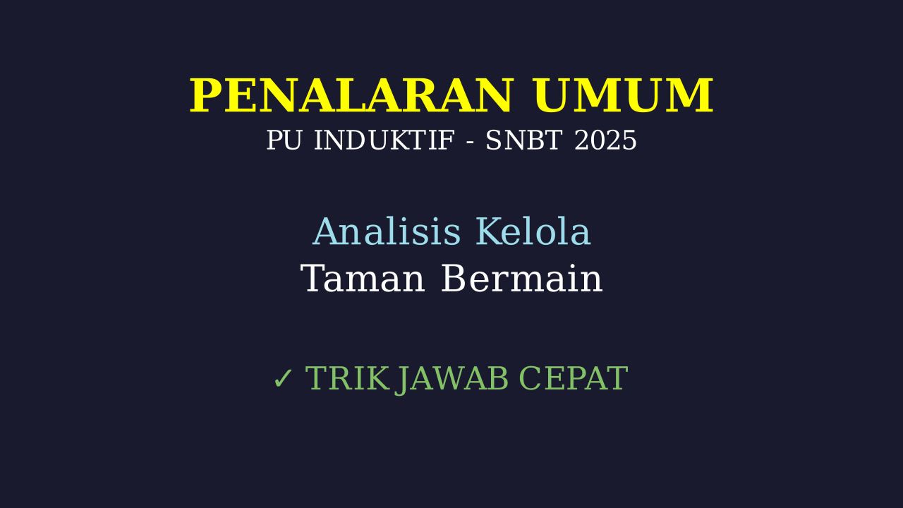 SNBT 2025: Latihan Soal Level Menengah
