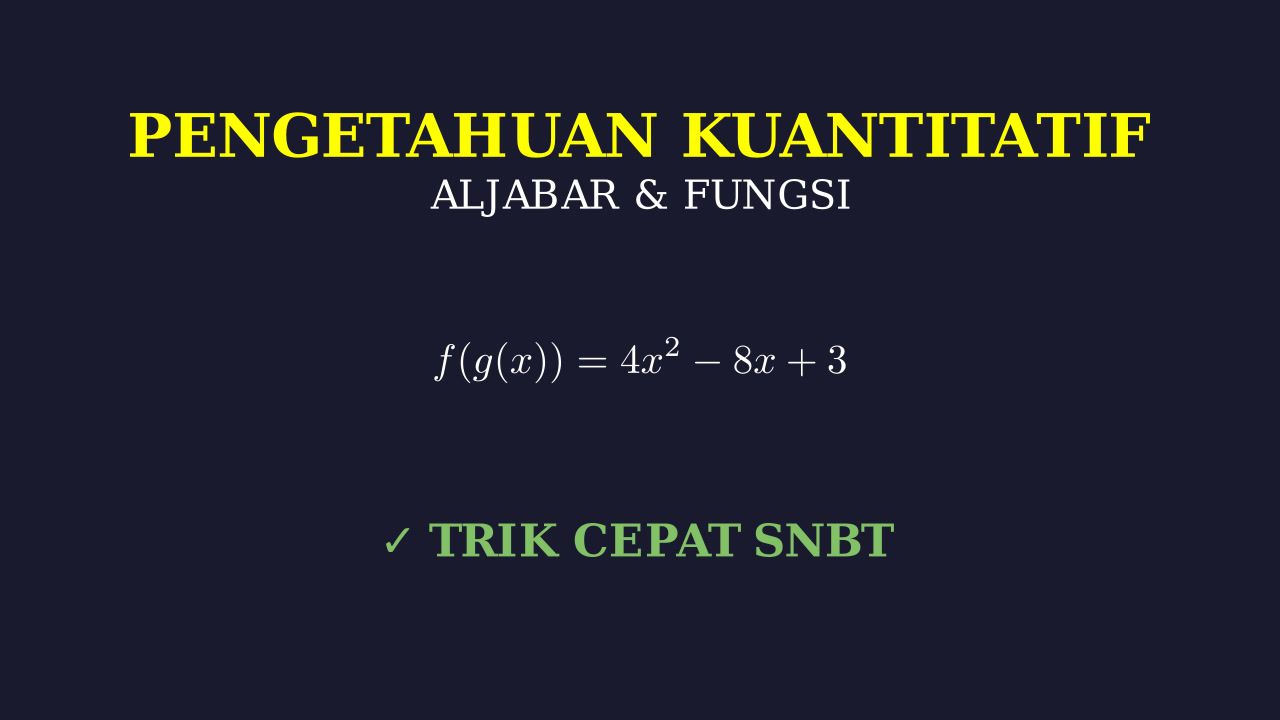 Pembahasan Soal Matematika UTBK/SNBT