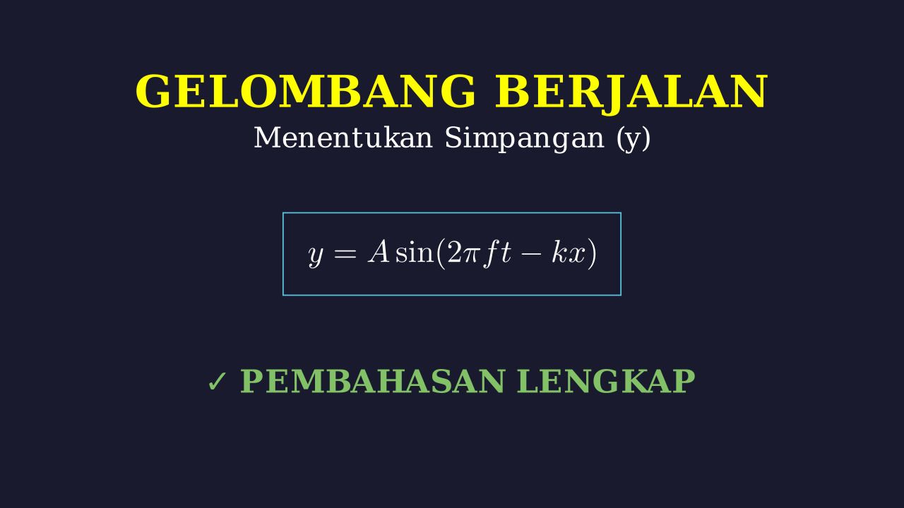 Menghitung Simpangan Gelombang Berjalan