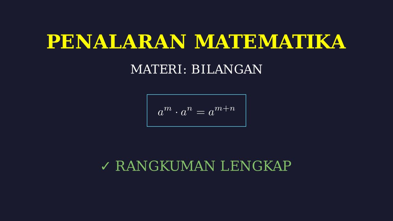 Materi Lengkap Penalaran Matematika