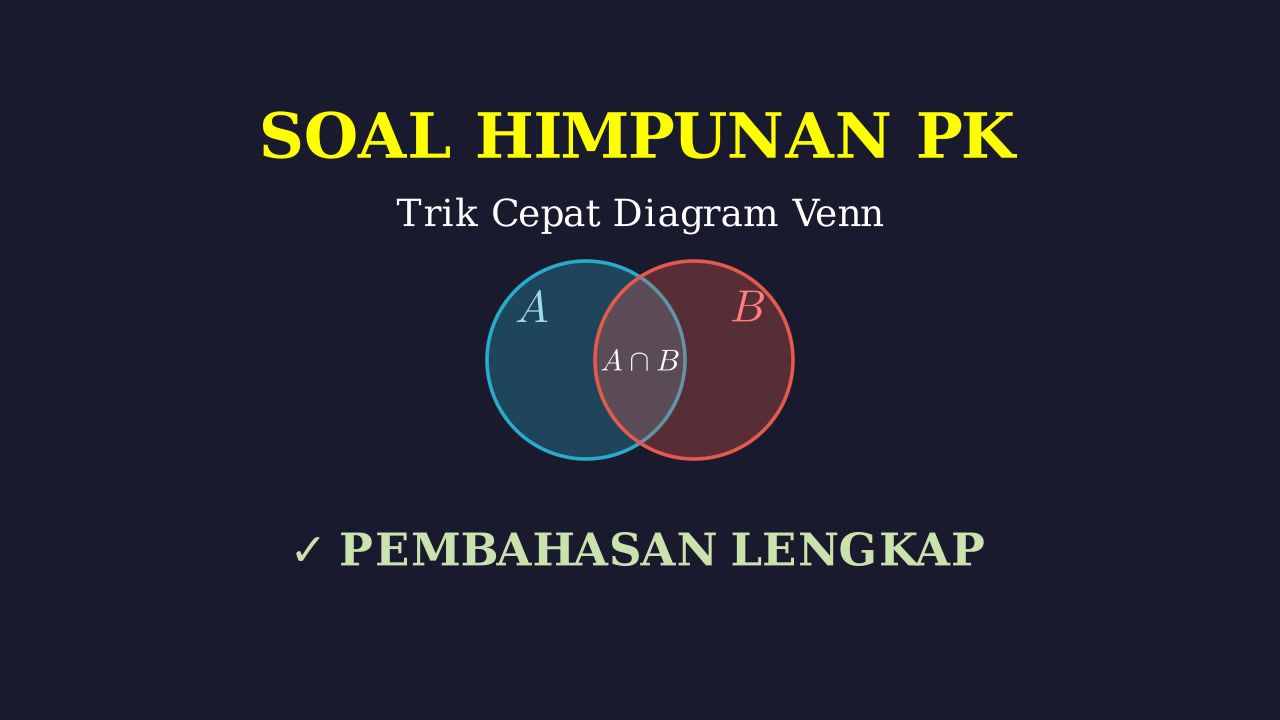 Menyelesaikan Soal Himpunan: Diagram Venn