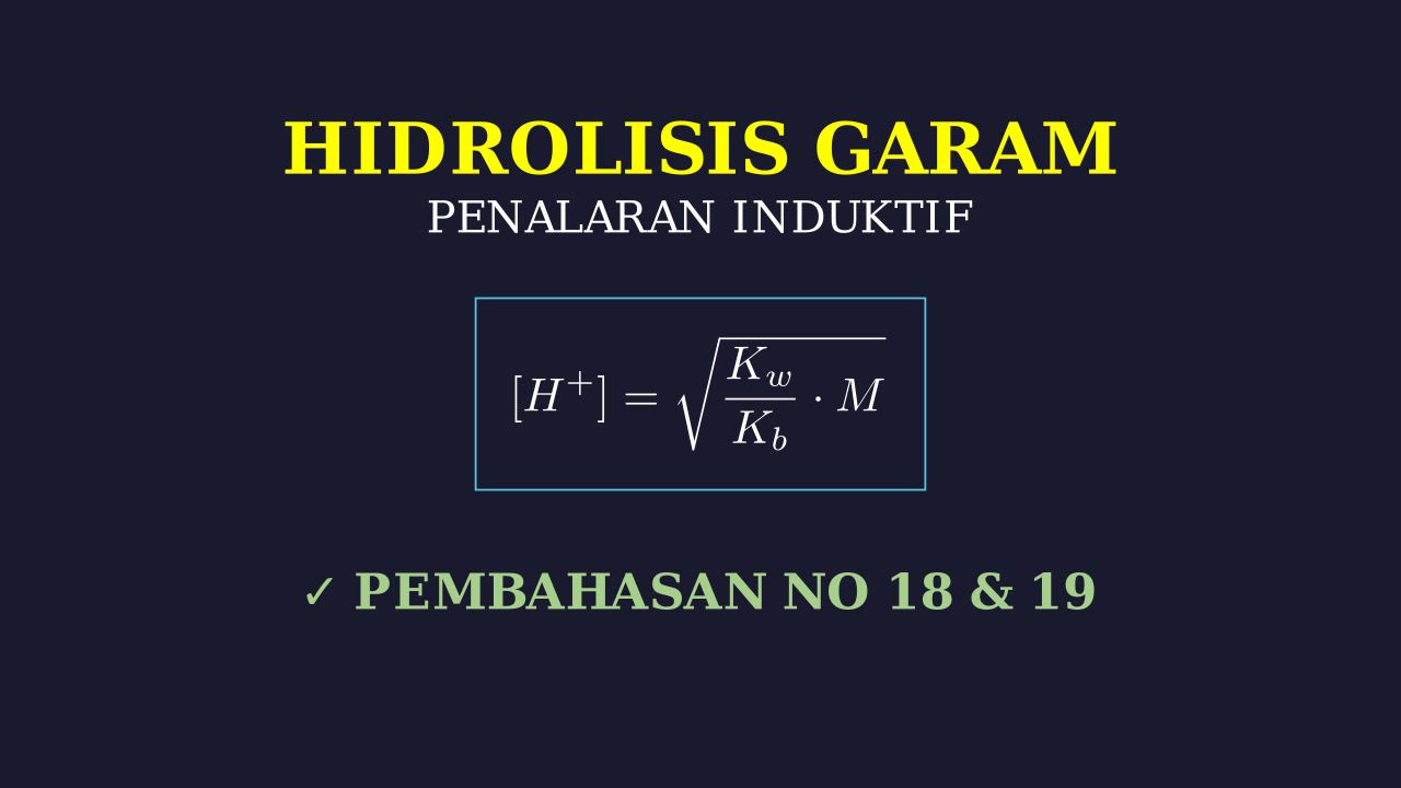 Hidrolisis Garam: Menentukan Sifat Larutan