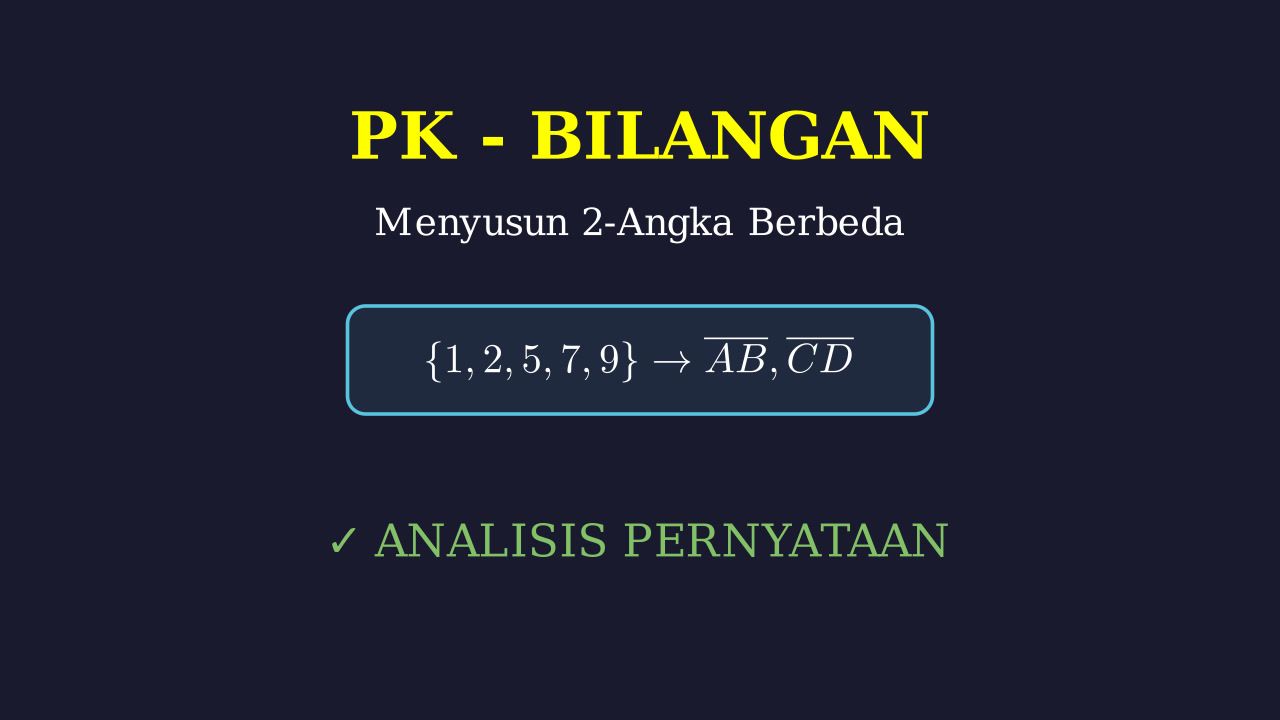Menyusun Dua Bilangan Dua Angka