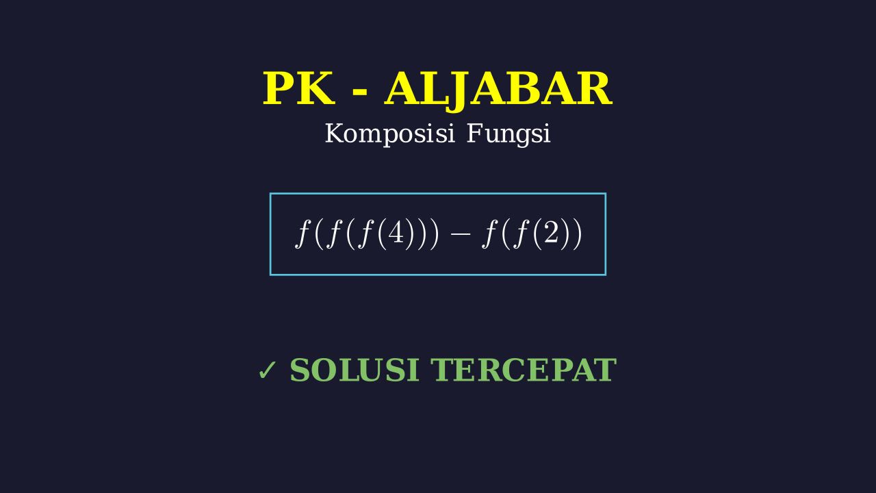 Komposisi Fungsi Tangga