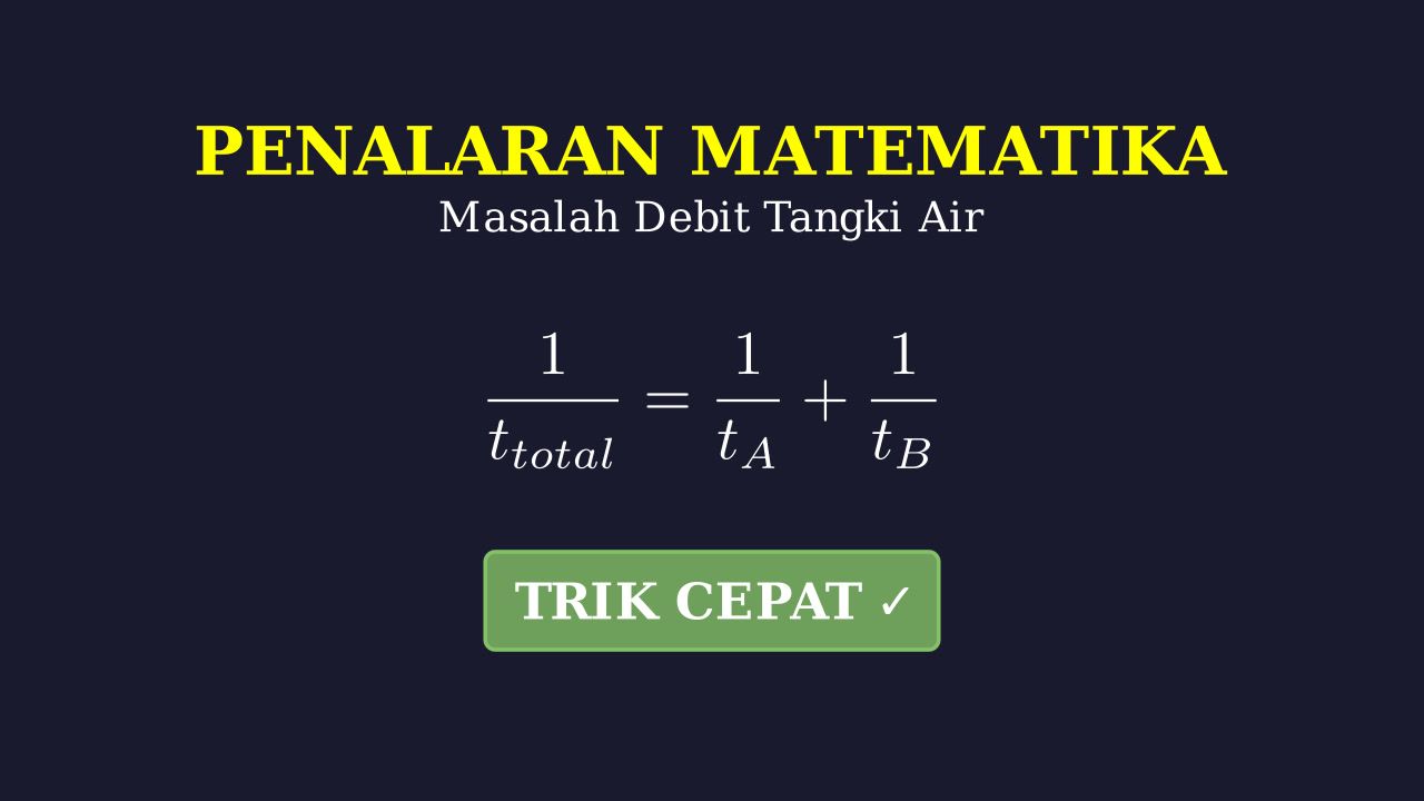 Soal Cerita: Pengisian Tangki Air