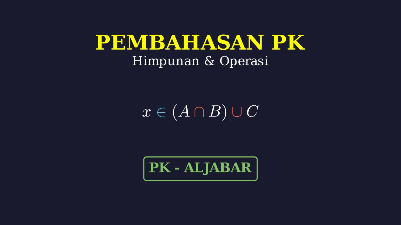 Himpunan: Anggota, Irisan, Dan Gabungan