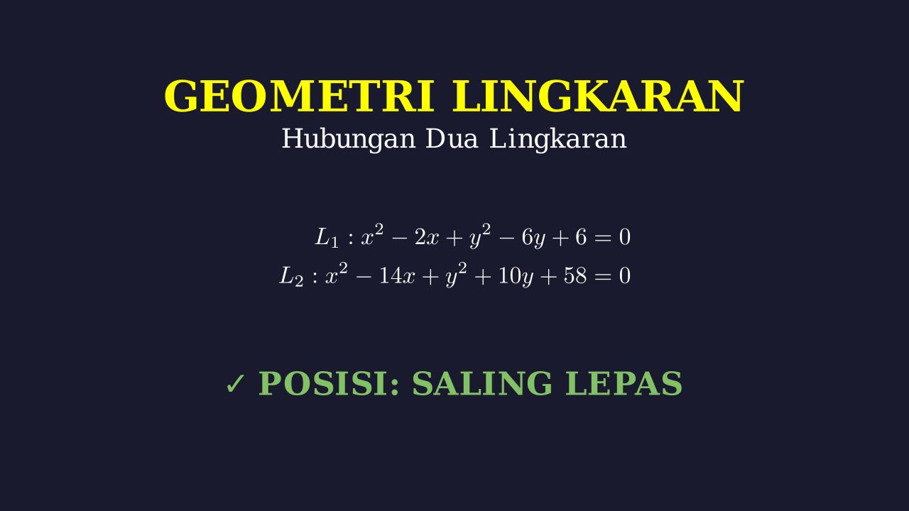 Kedudukan Dua Lingkaran