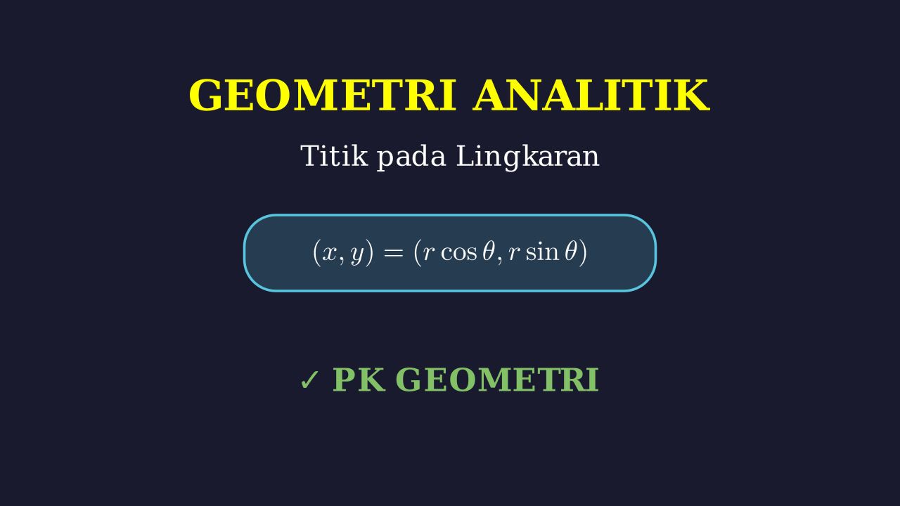 Geometri Analitik: Koordinat Titik pada Lingkaran