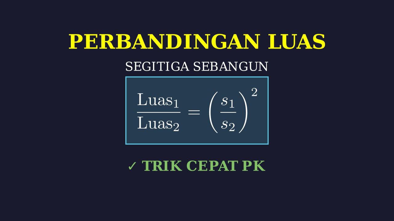 Perbandingan Luas Segitiga Sebangun