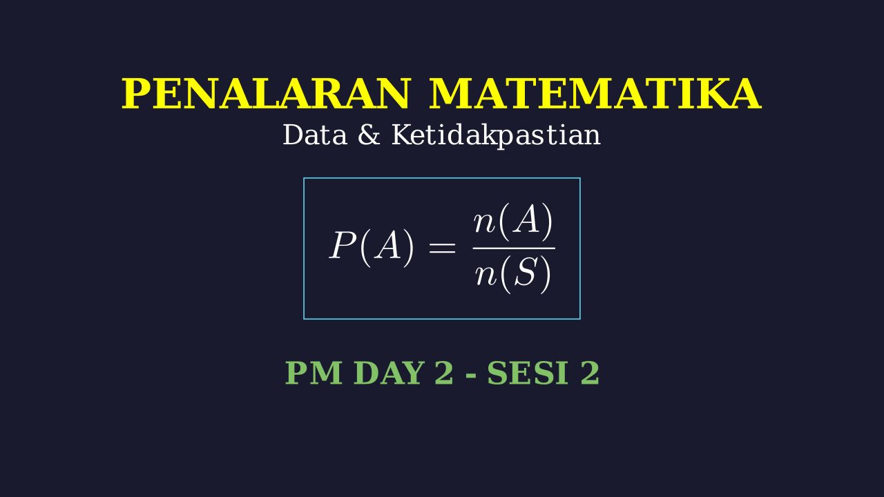 Penalaran Matematika: Persiapan Acara RT A
