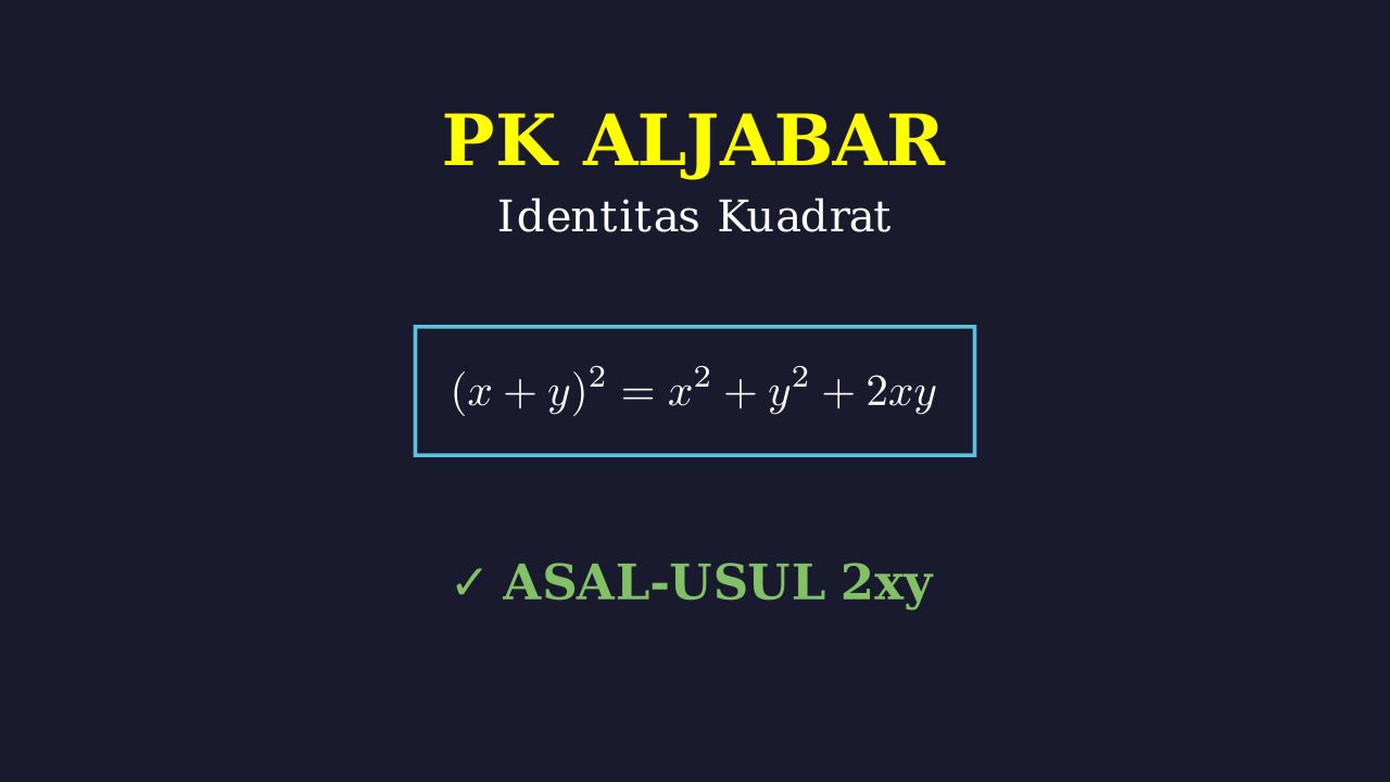 Rumus Kuadrat Sempurna: Penjabaran (x+y)²