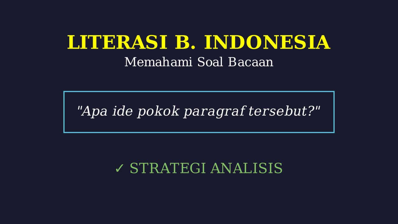 Latihan Soal Bacaan