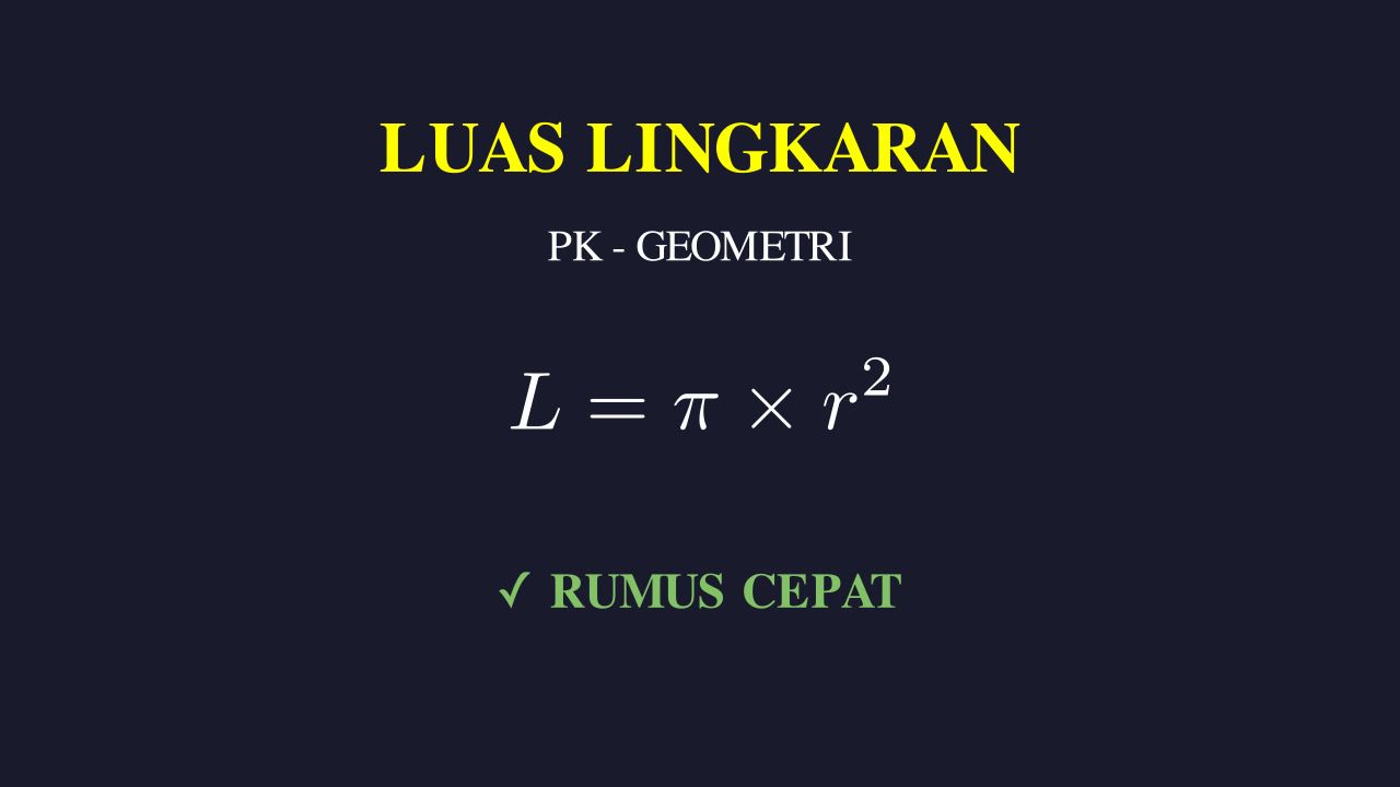 Menghitung Luas Lingkaran